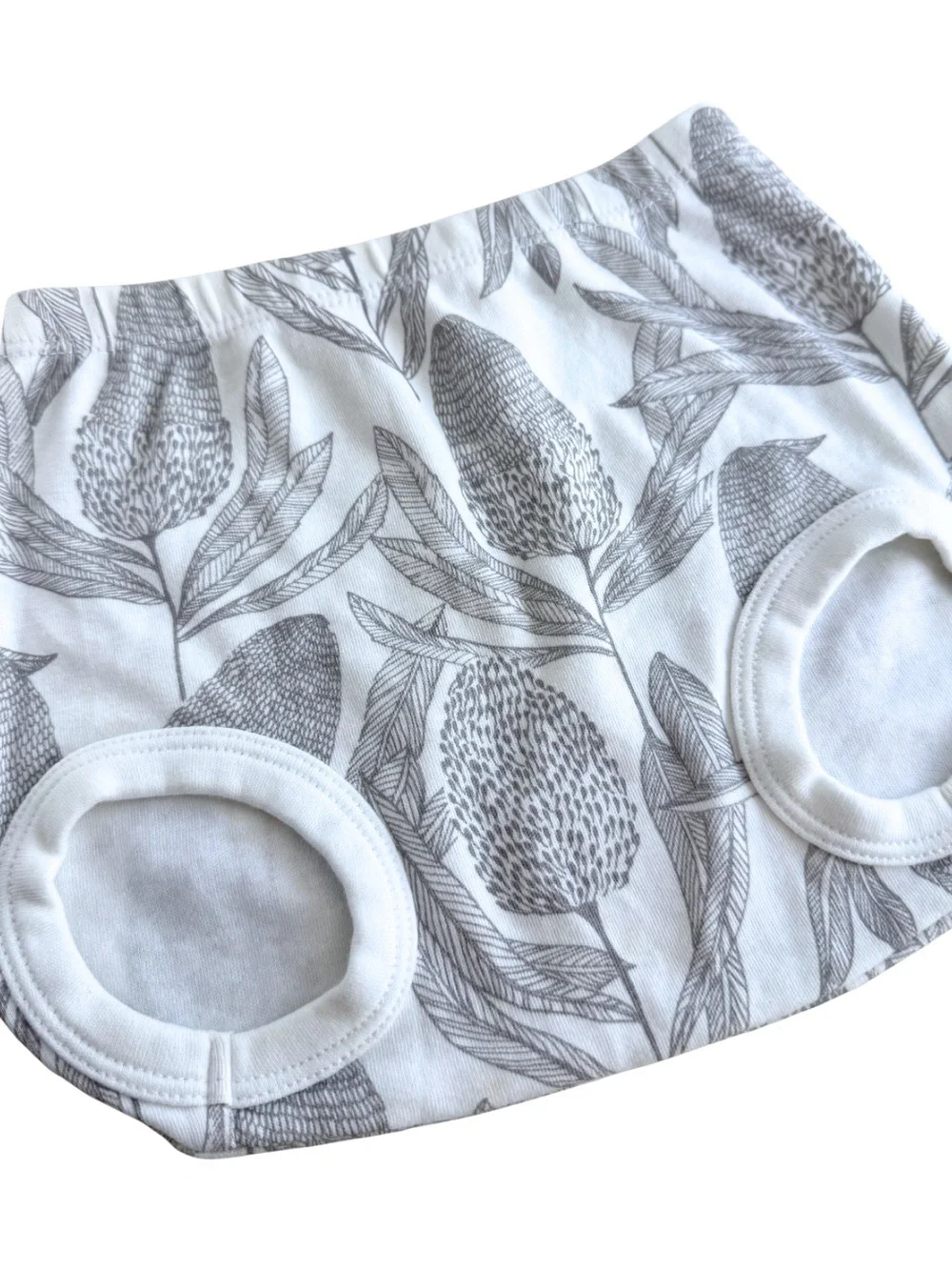 Wilson & Frenchy Baby Bloomers 6-12M Organic Cotton Banksia Floral Diaper Cover